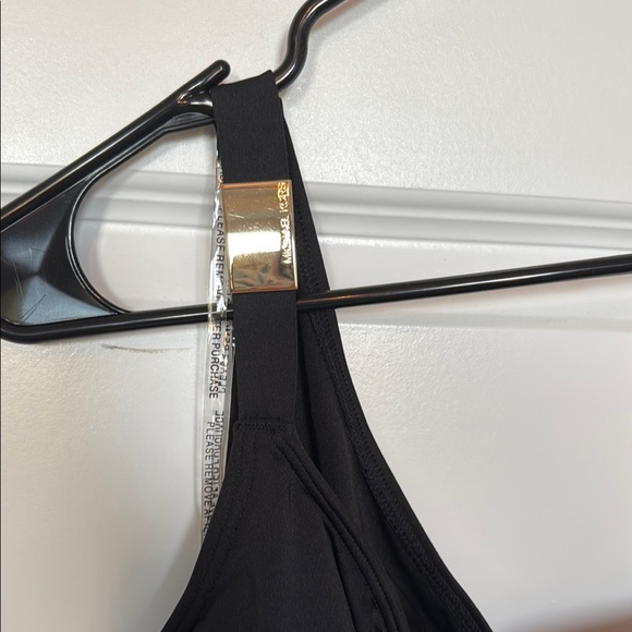 MICHAEL Michael Kors Black Asymmetrical One-Piece Swimsuit - Picture 4 of 8